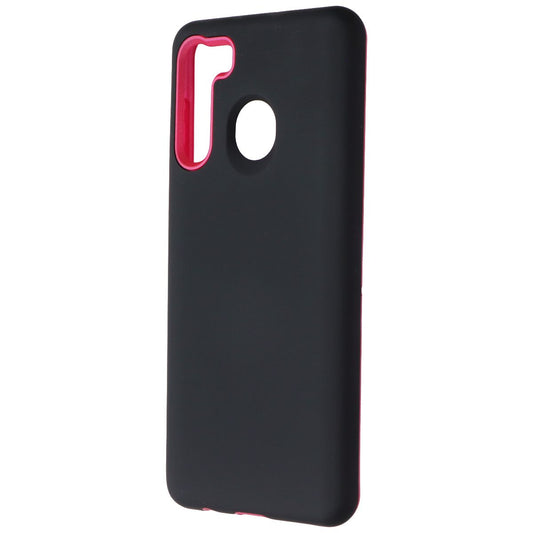 MyBat Fuse Hybrid Series Case for Samsung Galaxy A21 - Black / Pink Cell Phone - Cases, Covers & Skins MyBat - Simple Cell Bulk Wholesale Pricing - USA Seller