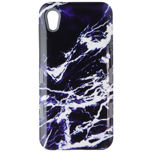 MyBat Premium Dual Layer Case for Motorola Moto E6 - Blue Marble