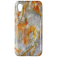 MyBat Premium Dual Layer Case for Motorola Moto E6 - Orange/Gray Marble Cell Phone - Cases, Covers & Skins MyBat - Simple Cell Bulk Wholesale Pricing - USA Seller