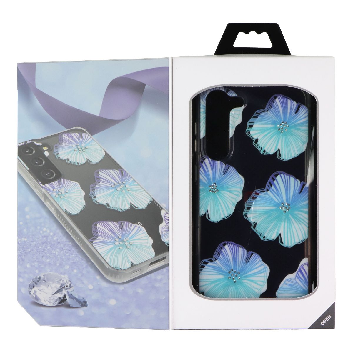 MyBat Pro Mood Diamond Series Case for Samsung Galaxy S23+ (Plus) - Blossoms Cell Phone - Cases, Covers & Skins MyBat Pro - Simple Cell Bulk Wholesale Pricing - USA Seller