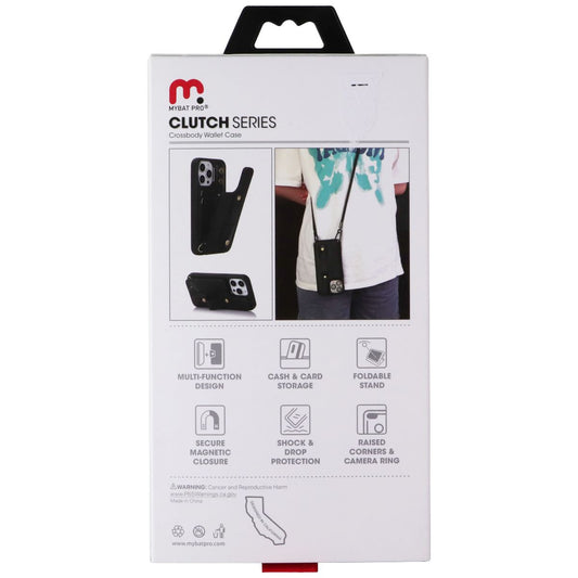 Mybat Pro Clutch Series Crossbody Wallet Case for iPhone 14 Pro Max - Black Cell Phone - Cases, Covers & Skins MyBat Pro - Simple Cell Bulk Wholesale Pricing - USA Seller