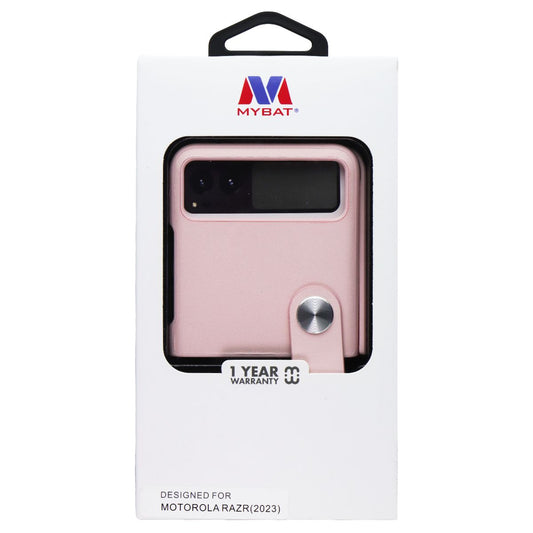 MyBat Leather Protector Case (with Lanyard) Motorola RAZR (2023) - Pink Cell Phone - Cases, Covers & Skins MyBat - Simple Cell Bulk Wholesale Pricing - USA Seller