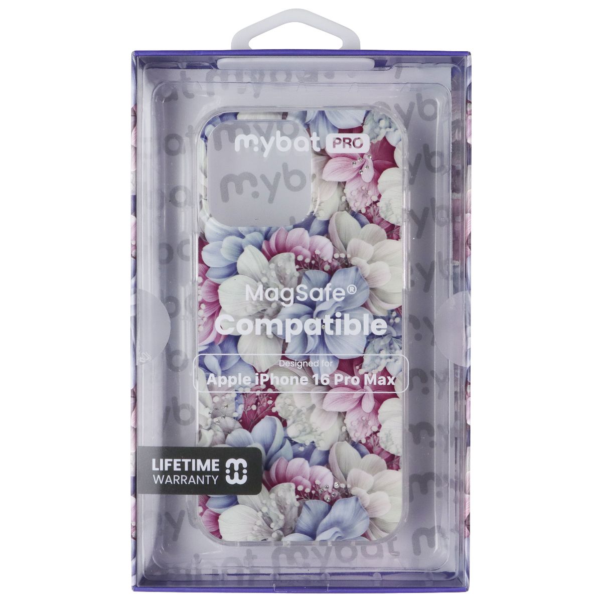 MyBat Pro Mood Series Case for MagSafe for Apple iPhone 16 Pro Max - Floral Gems