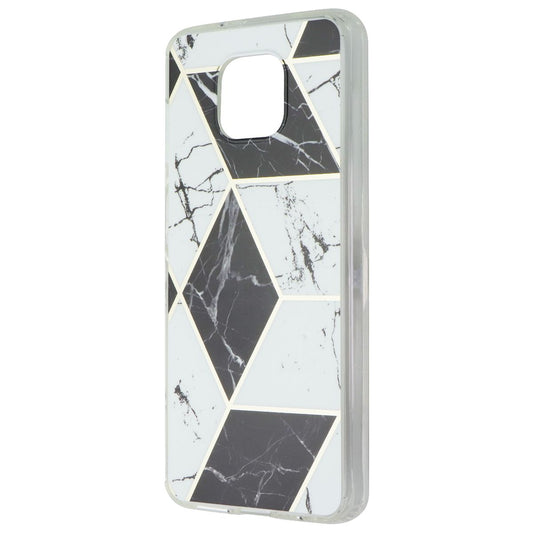 Mybat Fusion Series Case for Motorola Moto G Power (2021) - Black/White Marble Cell Phone - Cases, Covers & Skins MyBat - Simple Cell Bulk Wholesale Pricing - USA Seller