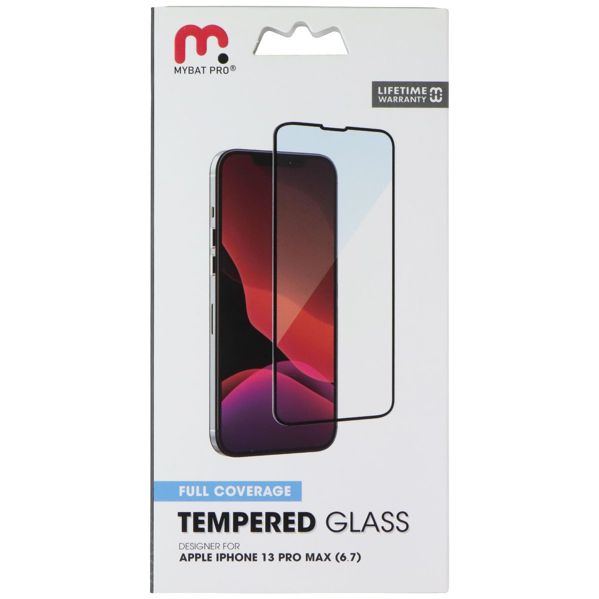 MyBat Pro Tempered Glass Screen Protector for Apple iPhone 13 Pro Max - Black Cell Phone - Screen Protectors MyBat Pro - Simple Cell Bulk Wholesale Pricing - USA Seller