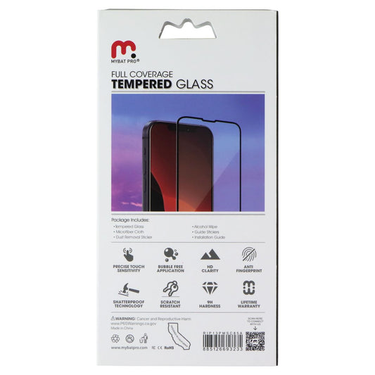 MyBat Pro Tempered Glass Screen Protector for Apple iPhone 13 Pro Max - Black
