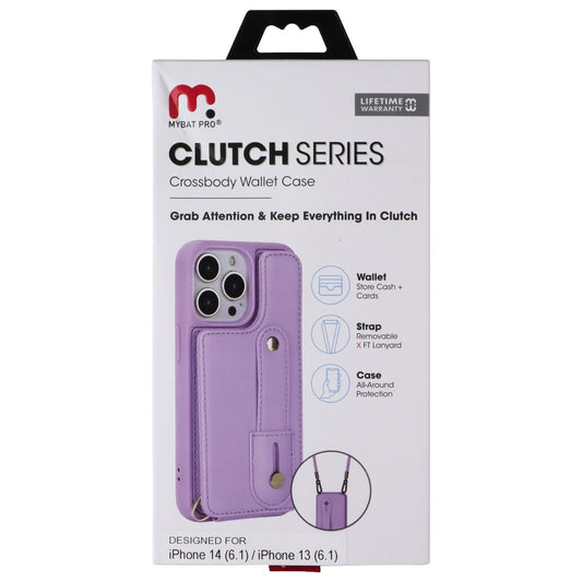 Mybat Pro Clutch Series Crossbody Wallet Case for Apple iPhone 14/13 - Purple Cell Phone - Cases, Covers & Skins MyBat Pro - Simple Cell Bulk Wholesale Pricing - USA Seller