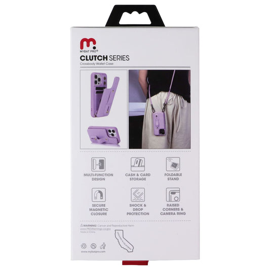Mybat Pro Clutch Series Crossbody Wallet Case for Apple iPhone 14/13 - Purple Cell Phone - Cases, Covers & Skins MyBat Pro - Simple Cell Bulk Wholesale Pricing - USA Seller