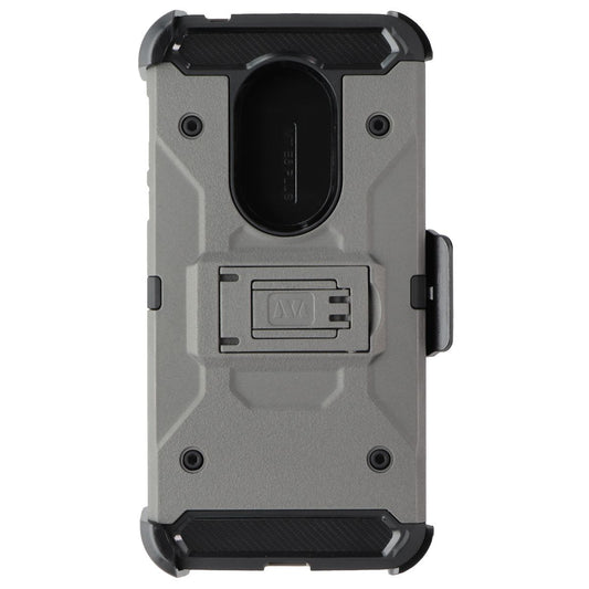 MyBat 3-in-1 Kinetic Hybrid Case for Motorola Moto G7 Power - Gray/Black Cell Phone - Cases, Covers & Skins MyBat - Simple Cell Bulk Wholesale Pricing - USA Seller