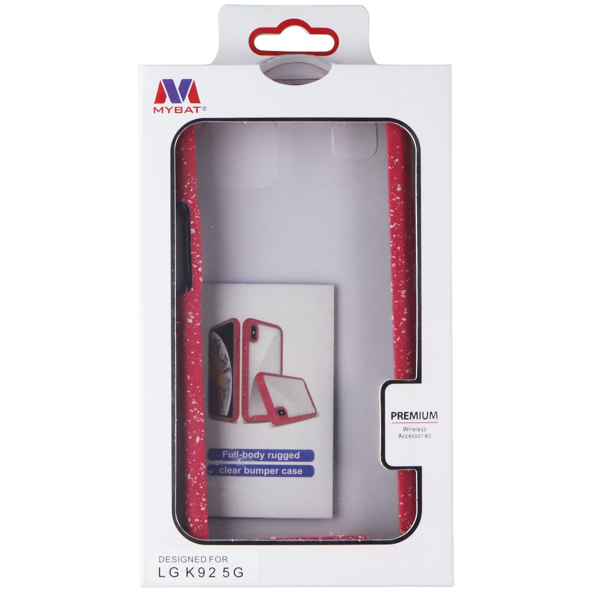 MyBat Premium Full-Body Rugged Case for LG K92 5G - Clear/Pink Cell Phone - Cases, Covers & Skins MyBat - Simple Cell Bulk Wholesale Pricing - USA Seller