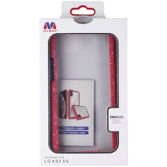 MyBat Premium Full-Body Rugged Case for LG K92 5G - Clear/Pink Cell Phone - Cases, Covers & Skins MyBat - Simple Cell Bulk Wholesale Pricing - USA Seller