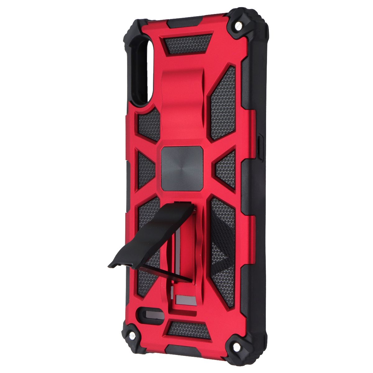 MyBat Rugged Kickstand Case for LG K22 - Red / Black Cell Phone - Cases, Covers & Skins MyBat - Simple Cell Bulk Wholesale Pricing - USA Seller