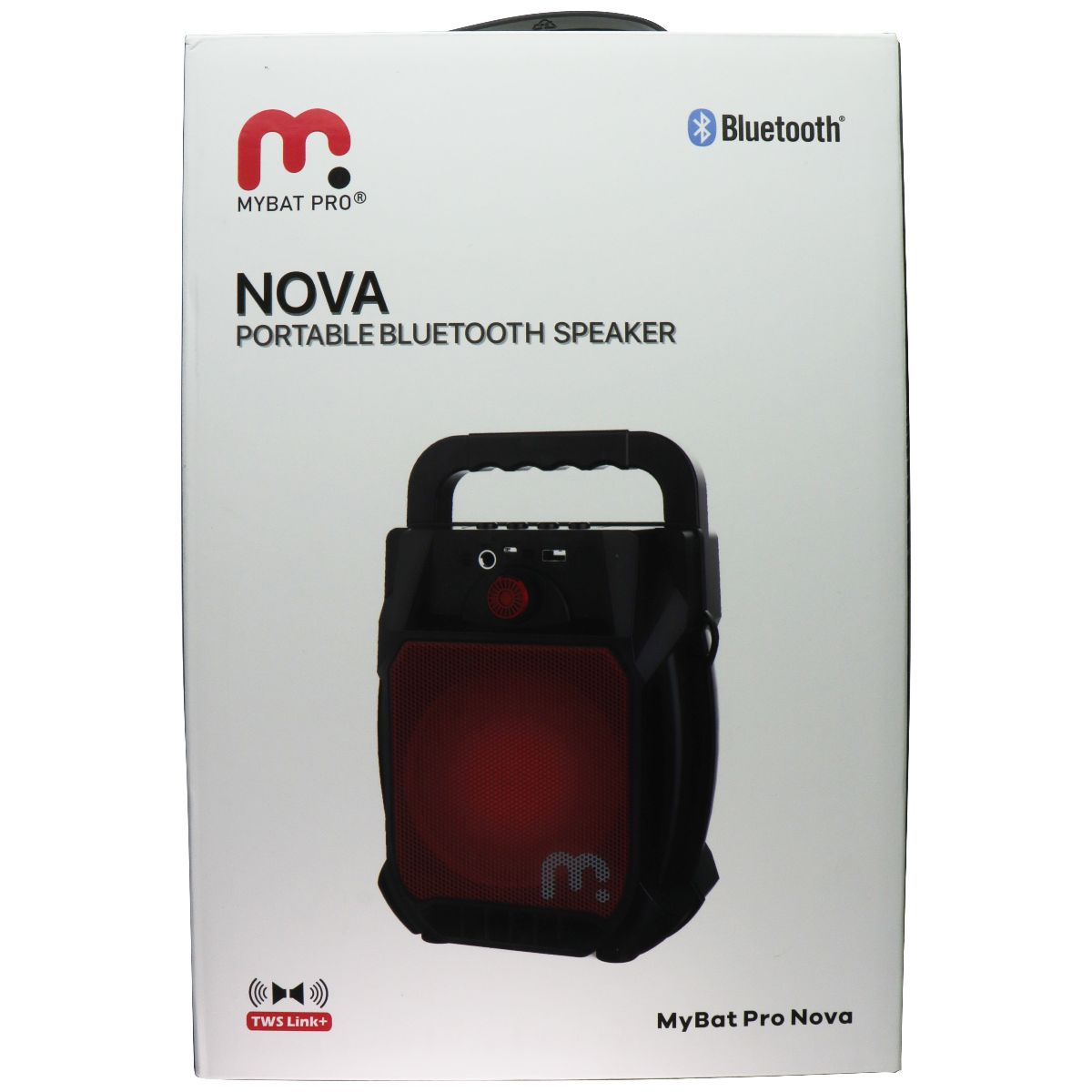 MyBat Pro Nova Series Portable Bluetooth LED Speaker - Black / Red (RSKUSU011R) Cell Phone - Audio Docks & Speakers MyBat Pro - Simple Cell Bulk Wholesale Pricing - USA Seller