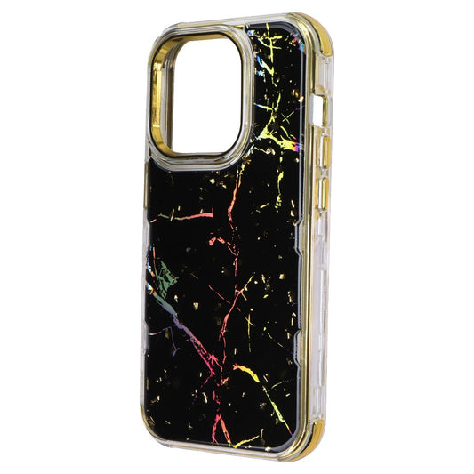MyBat Pro Tuff Series Case for Apple iPhone 14 Pro - Black Marbling / Gold Cell Phone - Cases, Covers & Skins MyBat Pro - Simple Cell Bulk Wholesale Pricing - USA Seller