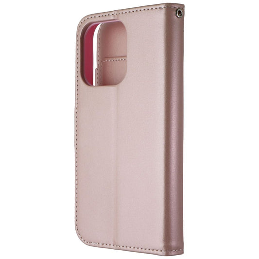 MyBat Pro MyJacket Xtra Series Wallet Case for Apple iPhone 15 Pro - Rose Gold Cell Phone - Cases, Covers & Skins MyBat - Simple Cell Bulk Wholesale Pricing - USA Seller