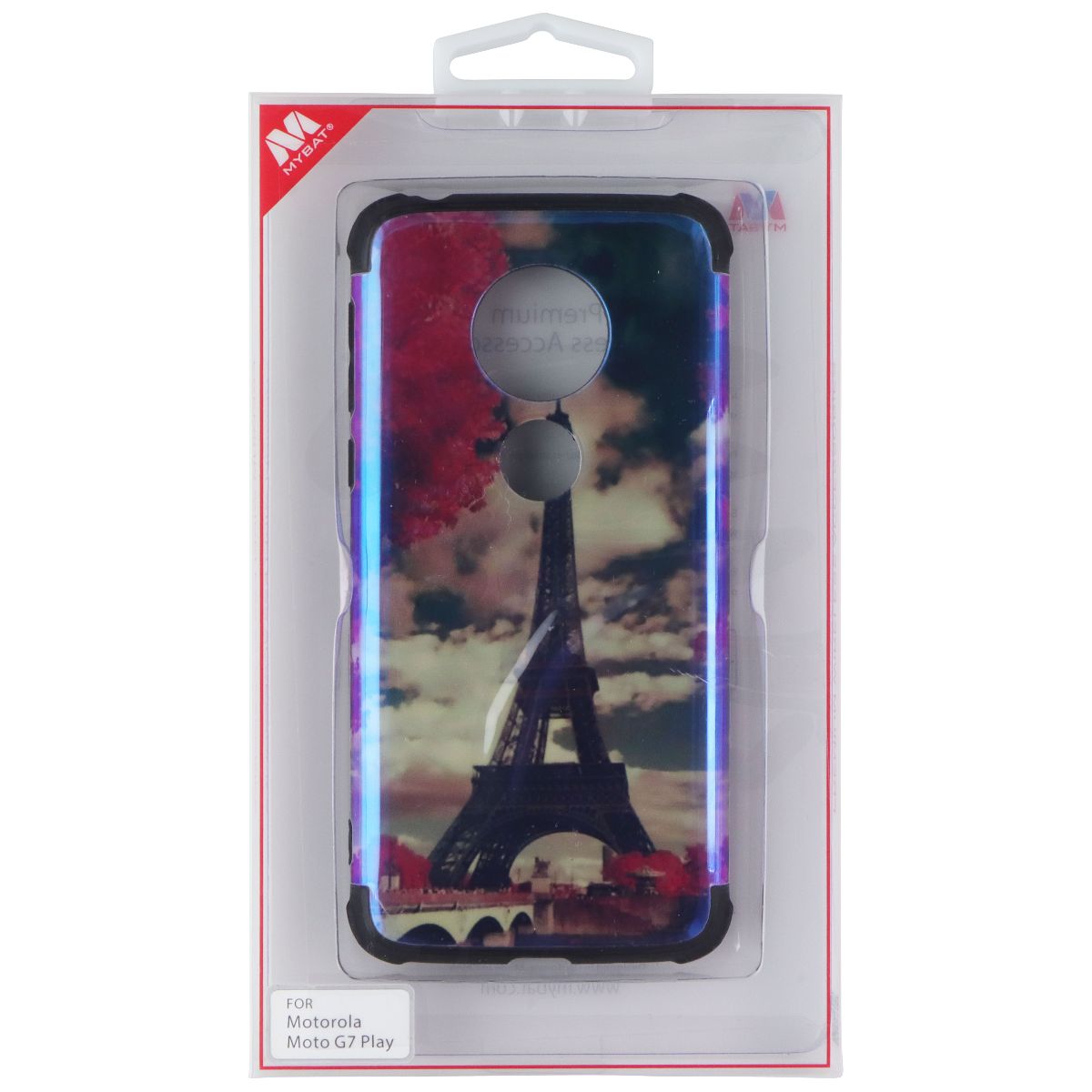 MyBat Design Case for Motorola Moto G7 Play - Multi Color Eiffel Tower Cell Phone - Cases, Covers & Skins MyBat - Simple Cell Bulk Wholesale Pricing - USA Seller