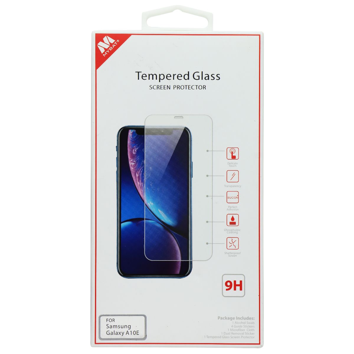 MyBat Tempered Glass Screen Protector for Samsung Galaxy A10E - Clear Cell Phone - Screen Protectors MyBat - Simple Cell Bulk Wholesale Pricing - USA Seller