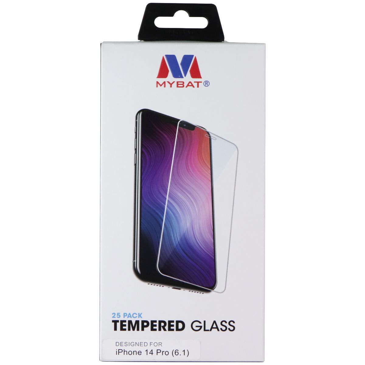 Mybat Tempered Glass Screen Protector for Apple iPhone 14 Pro - 25 Pack Cell Phone - Screen Protectors MyBat - Simple Cell Bulk Wholesale Pricing - USA Seller