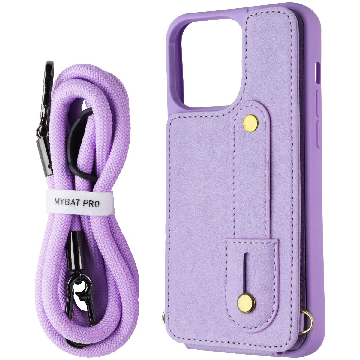 MyBat Pro Clutch Series Crossbody Wallet Case for iPhone 15 Pro Max - Purple Cell Phone - Cases, Covers & Skins MyBat Pro - Simple Cell Bulk Wholesale Pricing - USA Seller