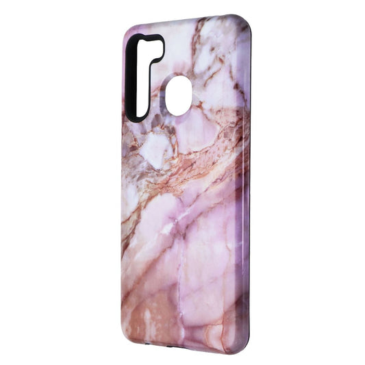MyBat Fuse Hybrid Series Dual-Layer Case for Samsung Galaxy A21 - Pink Marble