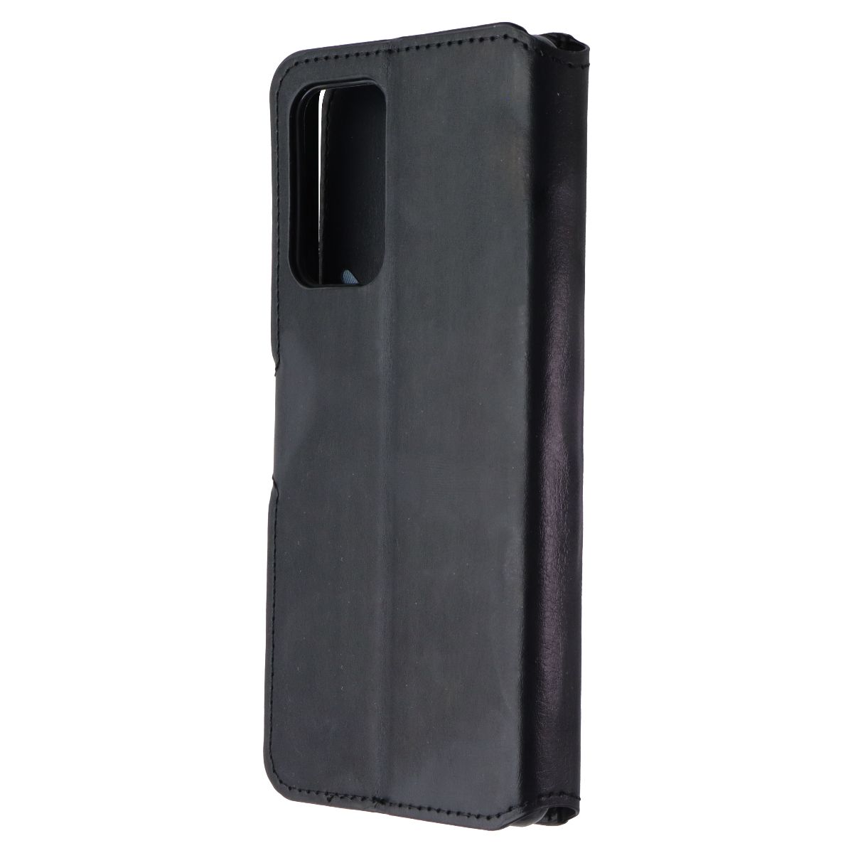 MyBat MyJacket Wallet Folio Case for Samsung Galaxy A52 (5G) - Black Leather Cell Phone - Cases, Covers & Skins MyBat - Simple Cell Bulk Wholesale Pricing - USA Seller