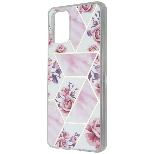 MyBat Hardshell Case for Samsung Galaxy A12 5G - Geometric Pink Roses