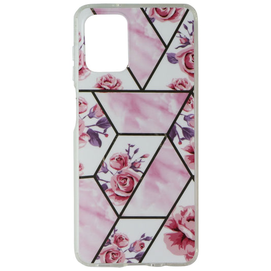 MyBat Hardshell Case for Samsung Galaxy A12 5G - Geometric Pink Roses