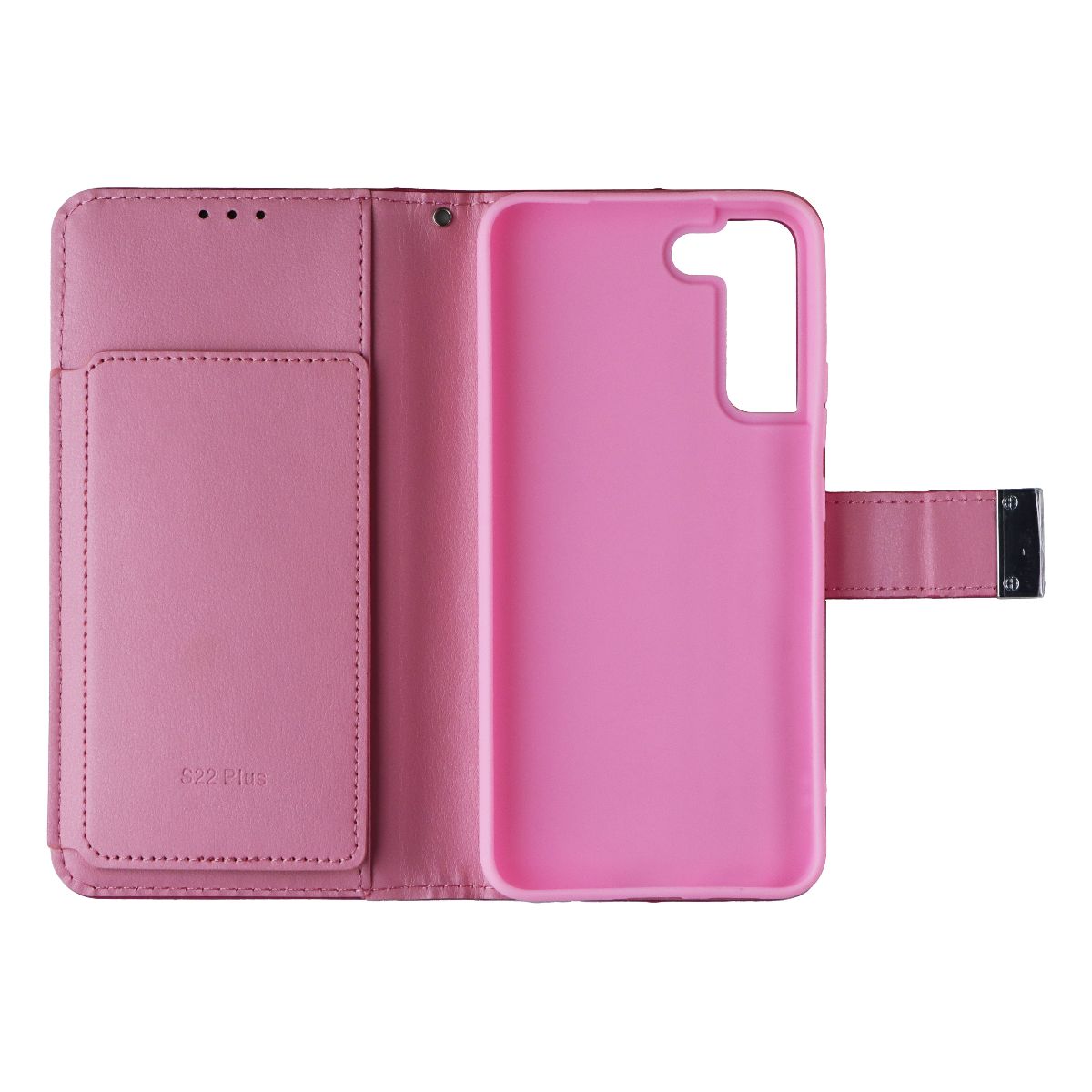 Mybat MyJacket Wallet Case for Samsung Galaxy (S22+) - Pink Leather Cell Phone - Cases, Covers & Skins MyBat - Simple Cell Bulk Wholesale Pricing - USA Seller