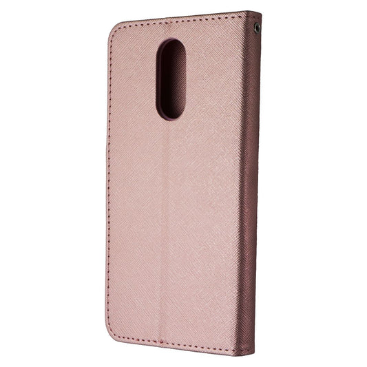 MyBat MyJacket Wallet CrossGrain Case for LG Stylo 4 - Rose Gold Cell Phone - Cases, Covers & Skins MyBat - Simple Cell Bulk Wholesale Pricing - USA Seller