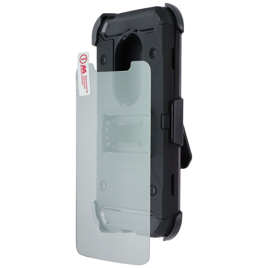 MyBat 3 in 1 Kinetic Hybrid Case for Motorola Moto G7 Play - Black Cell Phone - Cases, Covers & Skins MyBat - Simple Cell Bulk Wholesale Pricing - USA Seller