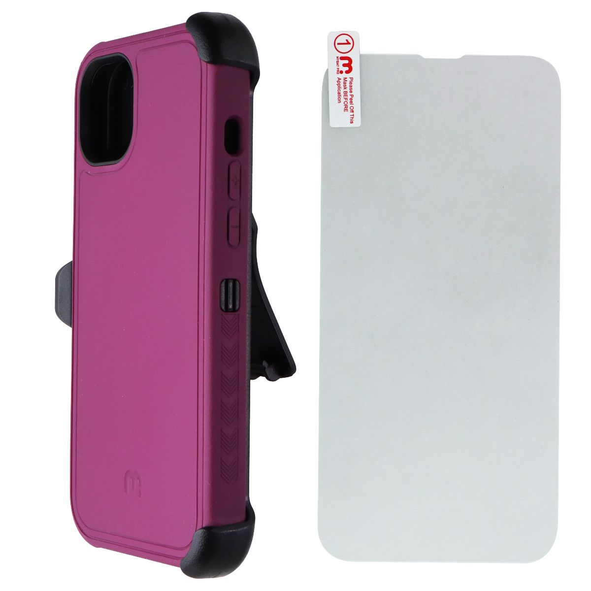 MyBat Pro Maverick Series Case and Holster for Apple iPhone 14 Plus - Plum Cell Phone - Cases, Covers & Skins MyBat Pro - Simple Cell Bulk Wholesale Pricing - USA Seller