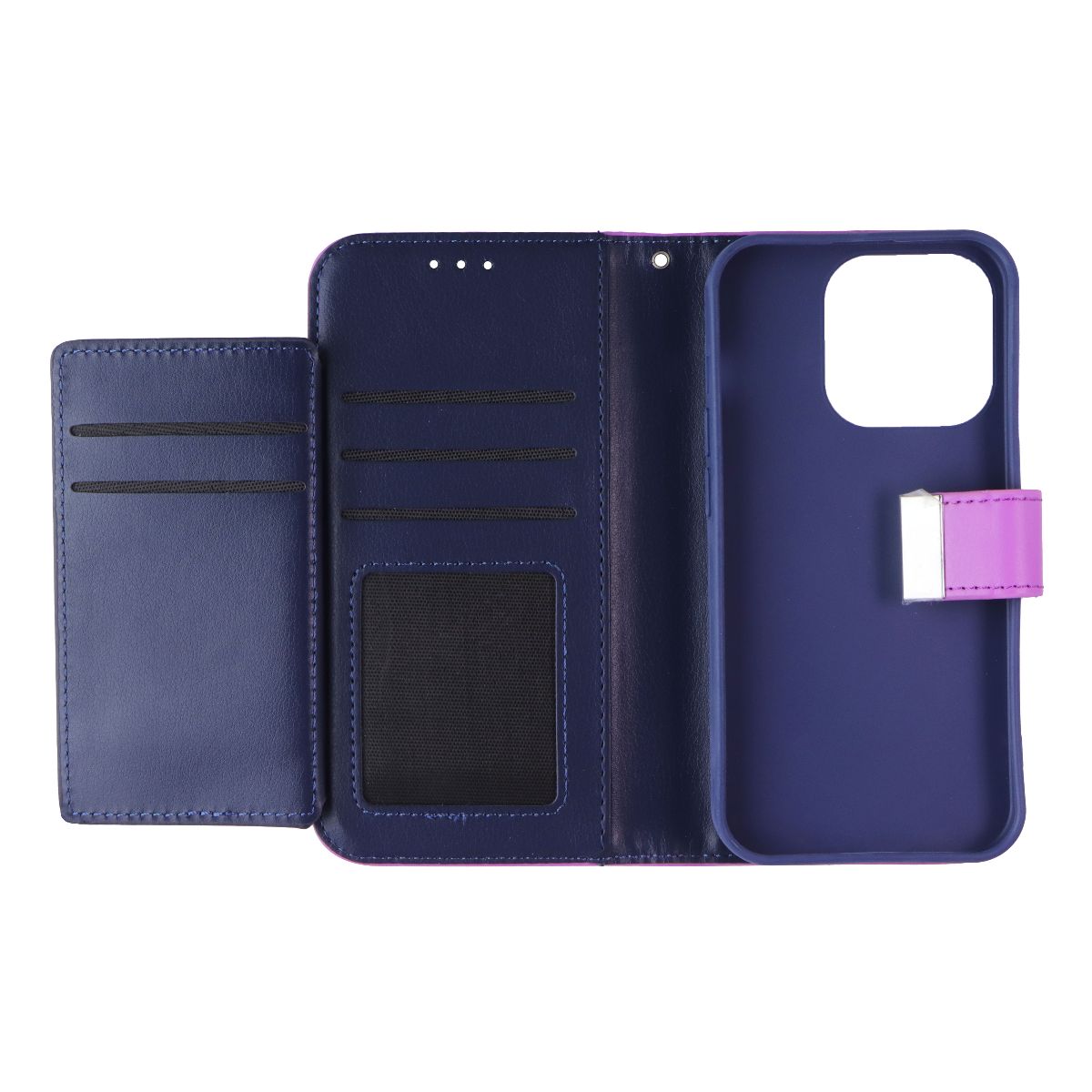 MyBat Pro MyJacket Xtra Series Wallet Case for Apple iPhone 15 Pro - Purple/Blue Cell Phone - Cases, Covers & Skins MyBat - Simple Cell Bulk Wholesale Pricing - USA Seller