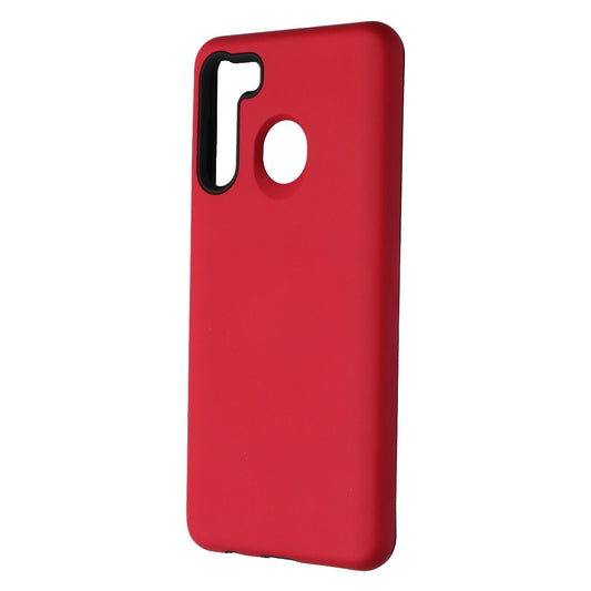 MyBat Fuse Hybrid Series Case for Samsung Galaxy A21 - Red/Black Cell Phone - Cases, Covers & Skins MyBat - Simple Cell Bulk Wholesale Pricing - USA Seller