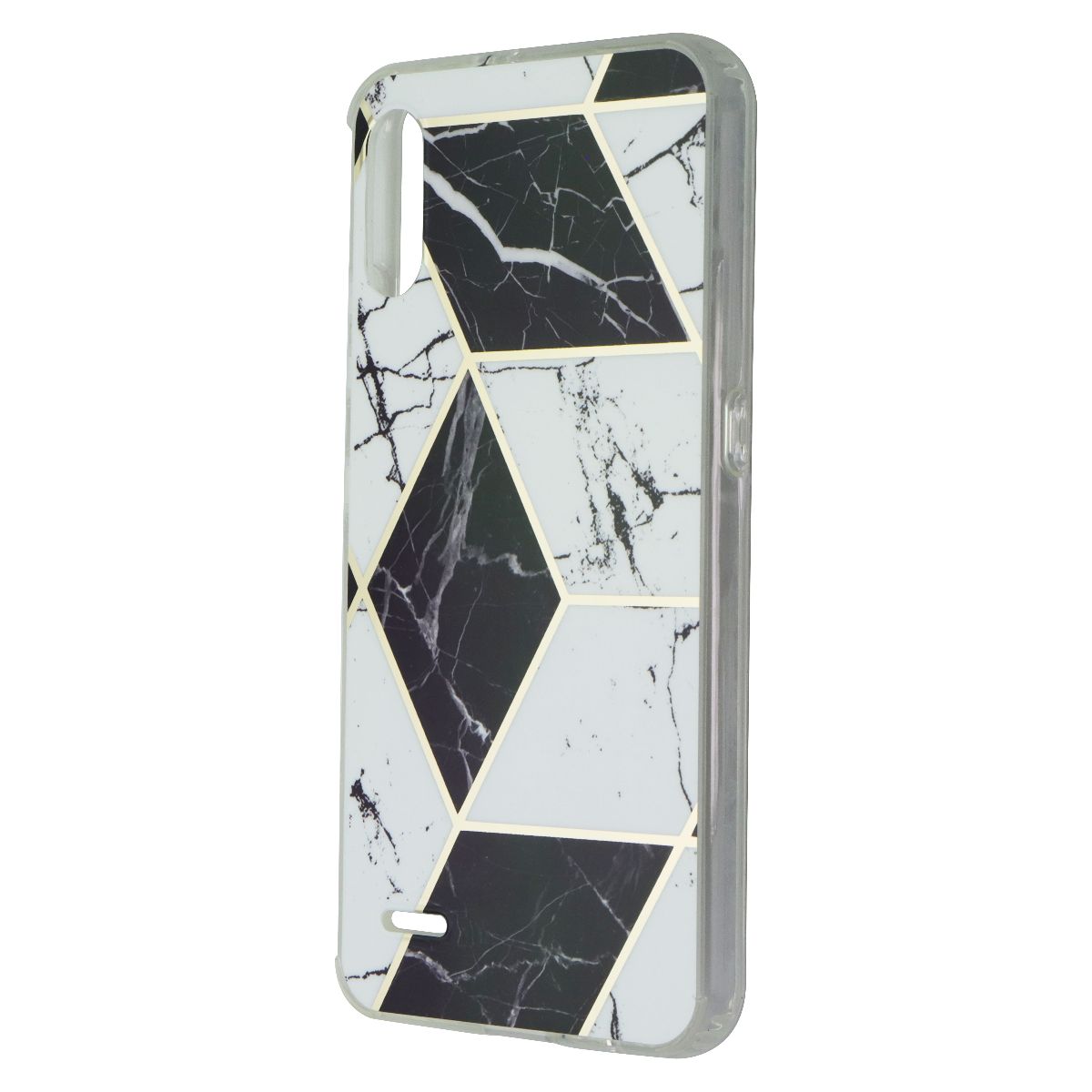 MyBat Fusion Series Case for LG K22 - Electroplated Black Marble Cell Phone - Cases, Covers & Skins MyBat - Simple Cell Bulk Wholesale Pricing - USA Seller