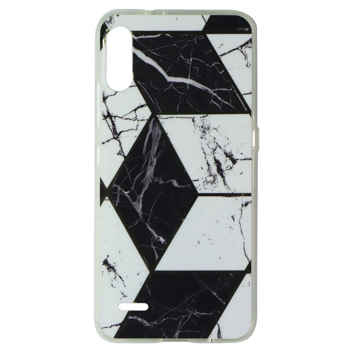 MyBat Fusion Series Case for LG K22 - Electroplated Black Marble Cell Phone - Cases, Covers & Skins MyBat - Simple Cell Bulk Wholesale Pricing - USA Seller