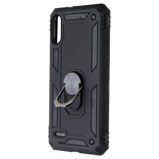 Mybat Rugged Case with Ring Stand for LG K22 - Black