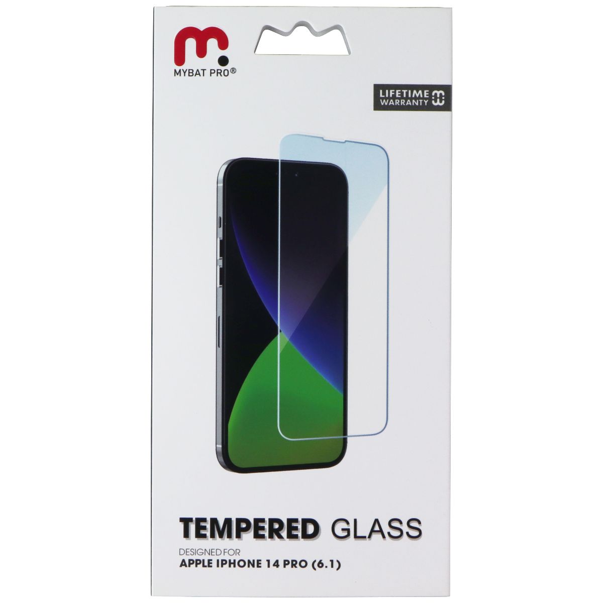 Mybat Pro Tempered Glass Screen Protector for Apple iPhone 14 Pro - Clear Cell Phone - Screen Protectors MyBat Pro - Simple Cell Bulk Wholesale Pricing - USA Seller