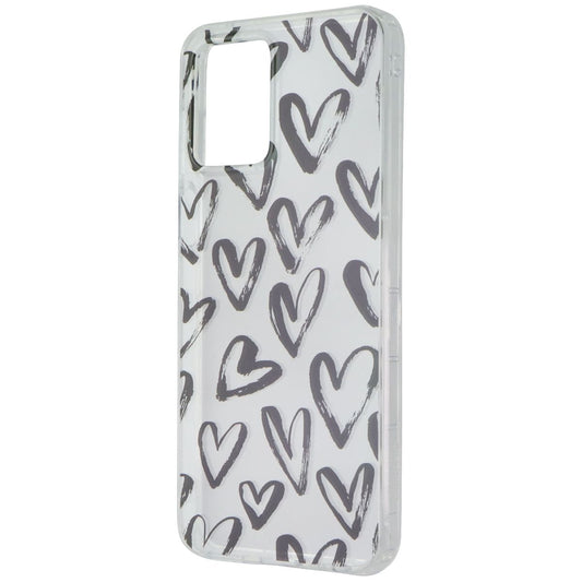MyBat Pro Mood Series Hard Case for Motorola Moto G 5G (2023) - Clear/Hearts Cell Phone - Cases, Covers & Skins MyBat Pro - Simple Cell Bulk Wholesale Pricing - USA Seller