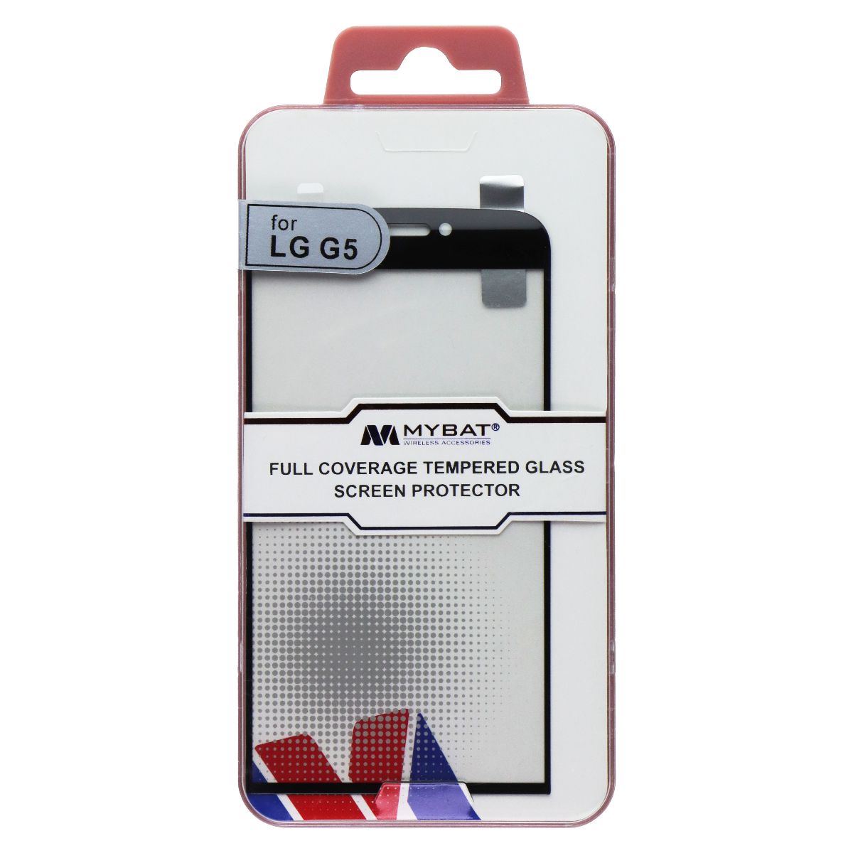 MyBat Full Coverage Tempered Glass Screen Protector for LG G5 - Black Edges Cell Phone - Screen Protectors MyBat - Simple Cell Bulk Wholesale Pricing - USA Seller