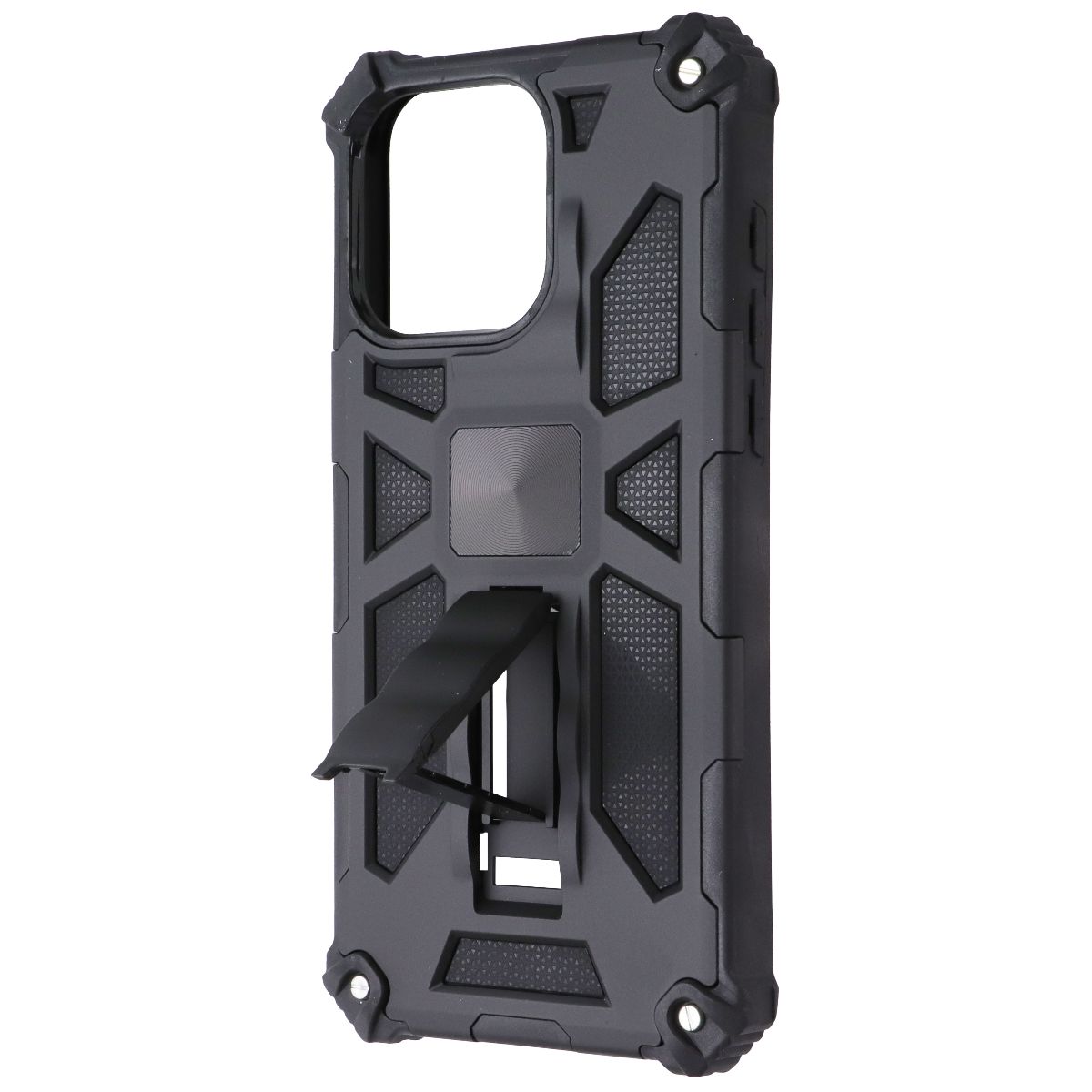 Mybat Rugged Kickstand Case for Apple iPhone 15 Pro Max - Black