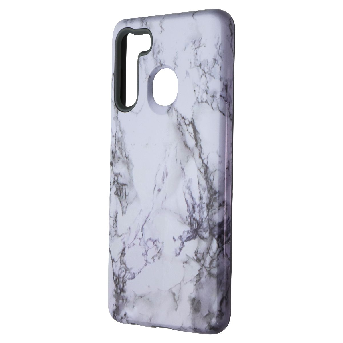 MyBat Fuse Hybrid Series Dual-Layer Case for Samsung Galaxy A21 - White Marble Cell Phone - Cases, Covers & Skins MyBat - Simple Cell Bulk Wholesale Pricing - USA Seller