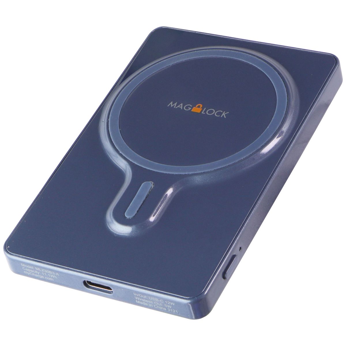 MyCharge Mag-Lock Magnetic Powerbank for MagSafe iPhones - 3,000mAh / Blue Cell Phone - Chargers & Cradles myCharge - Simple Cell Bulk Wholesale Pricing - USA Seller
