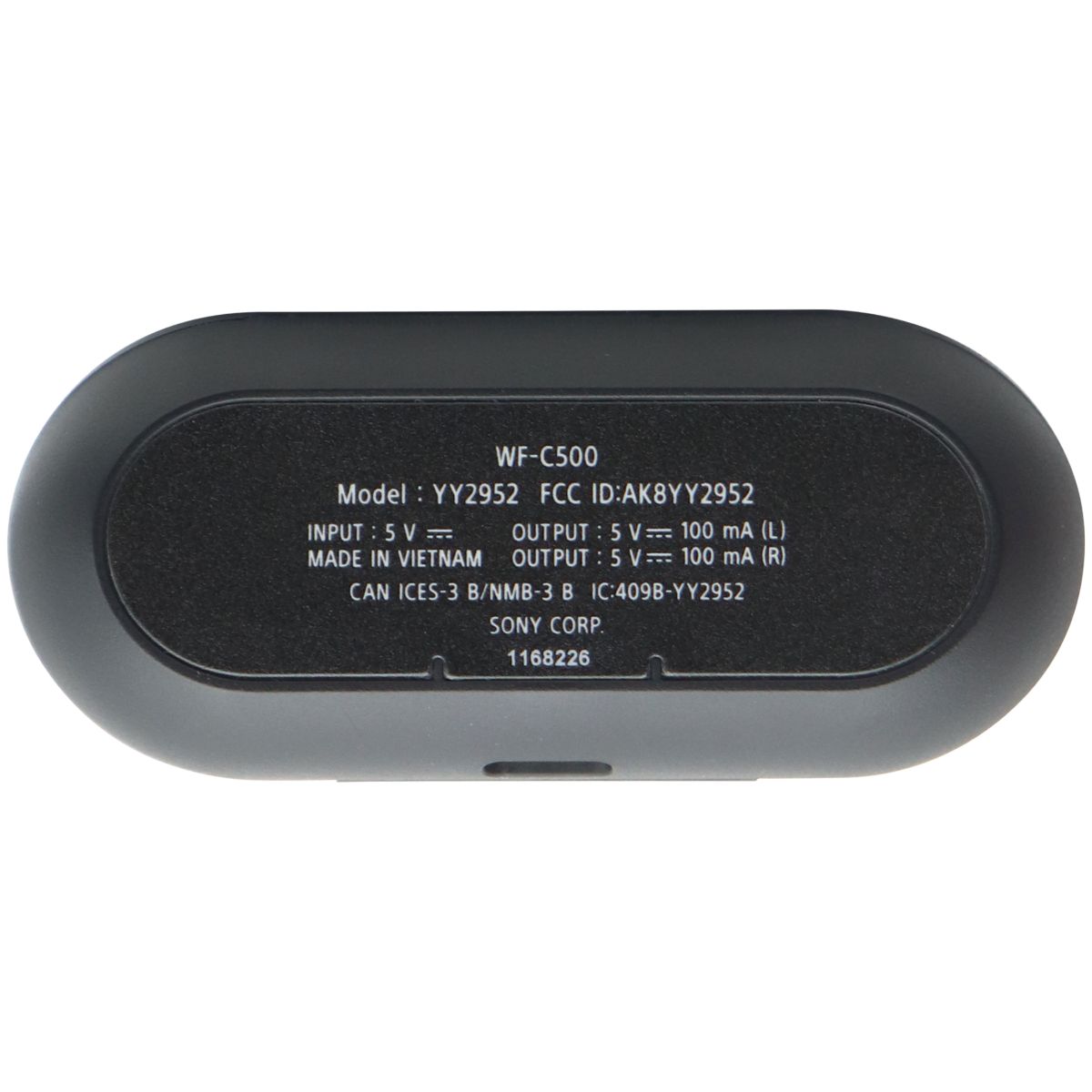 Sony Replacement Charging Case for WF-C500 Headphones - Black (YY2952) Portable Audio & Headphones - Replacement Parts & Tools Sony - Simple Cell Bulk Wholesale Pricing - USA Seller