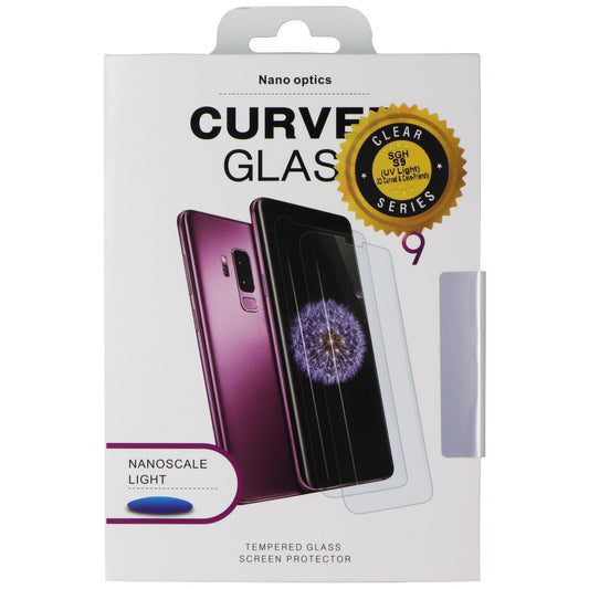 Nano Optics Curved Tempered Glass for Samsung Galaxy S9 - Clear (UV Light) Cell Phone - Screen Protectors Nano Optics    - Simple Cell Bulk Wholesale Pricing - USA Seller