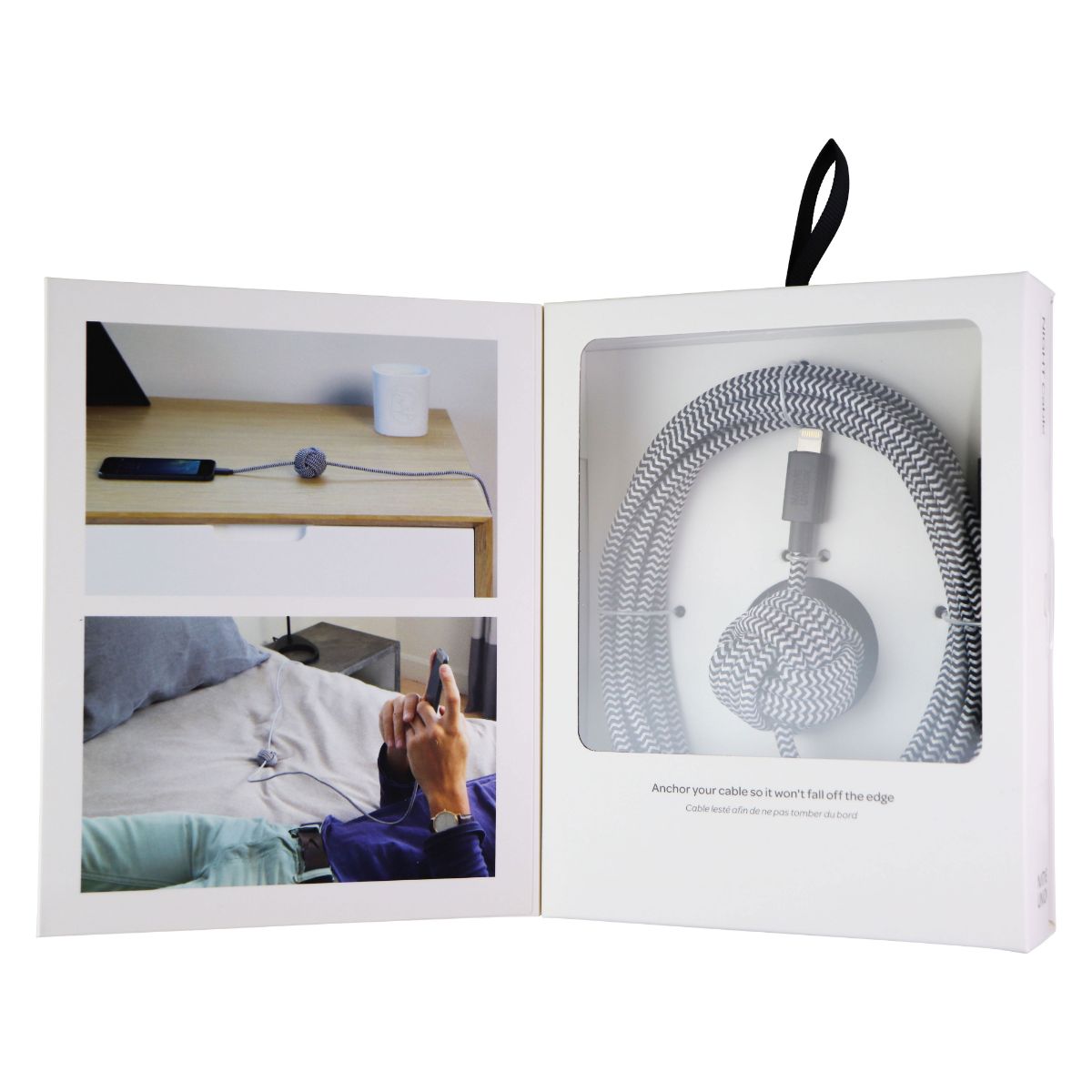 Native Union Night Series MFI Cable for Apple Devices - (10ft / 3m) - Zebra Cell Phone - Cables & Adapters Native Union - Simple Cell Bulk Wholesale Pricing - USA Seller