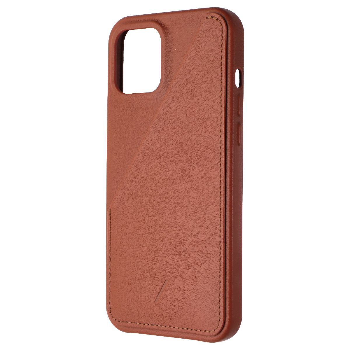 Native Union Clic Card Case for Apple iPhone 12 Pro Max - Tan Leather Cell Phone - Cases, Covers & Skins Native Union    - Simple Cell Bulk Wholesale Pricing - USA Seller
