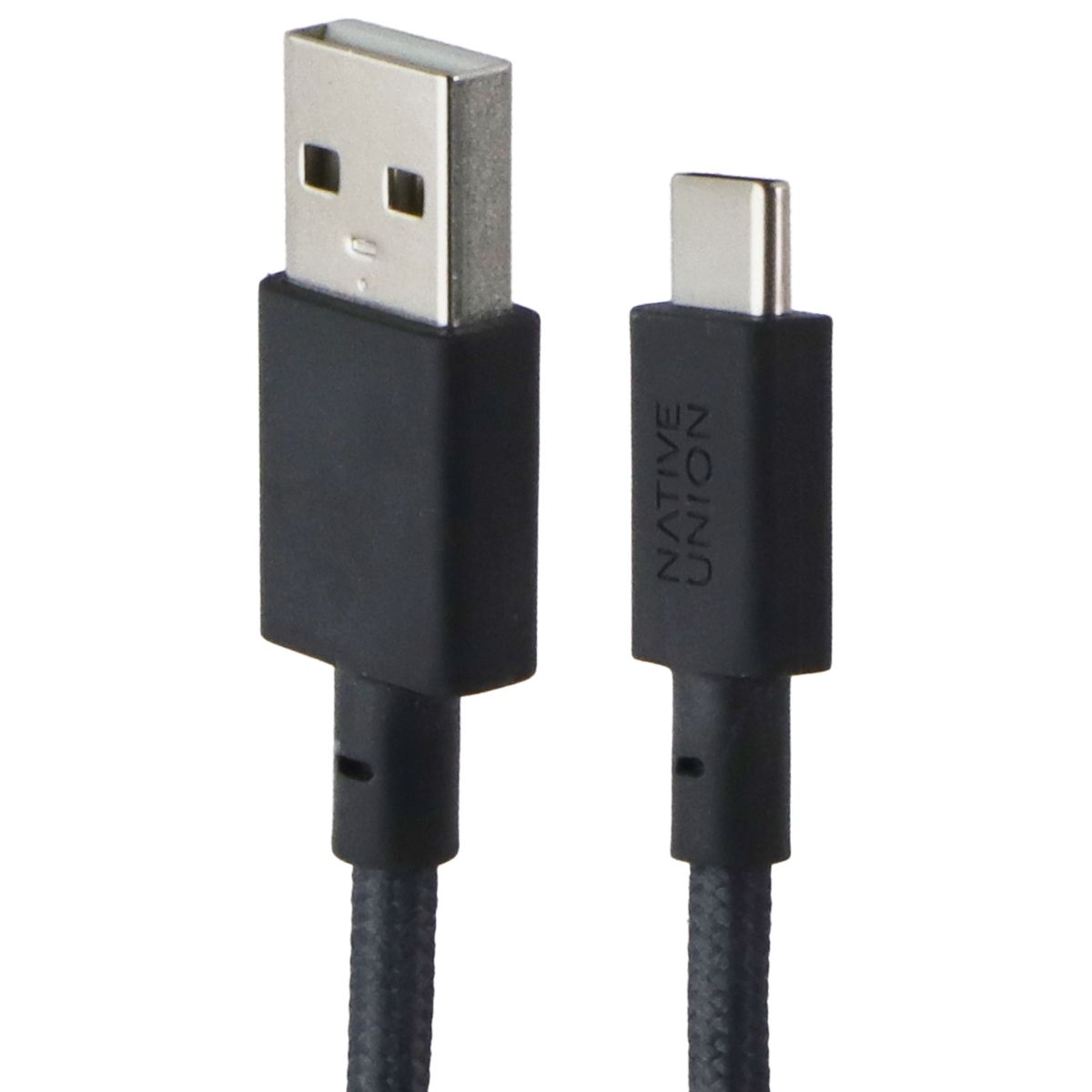 Native Union 6 Foot USB-A to USB-C Cable with Leather Strap - Gray Cell Phone - Cables & Adapters Native Union - Simple Cell Bulk Wholesale Pricing - USA Seller