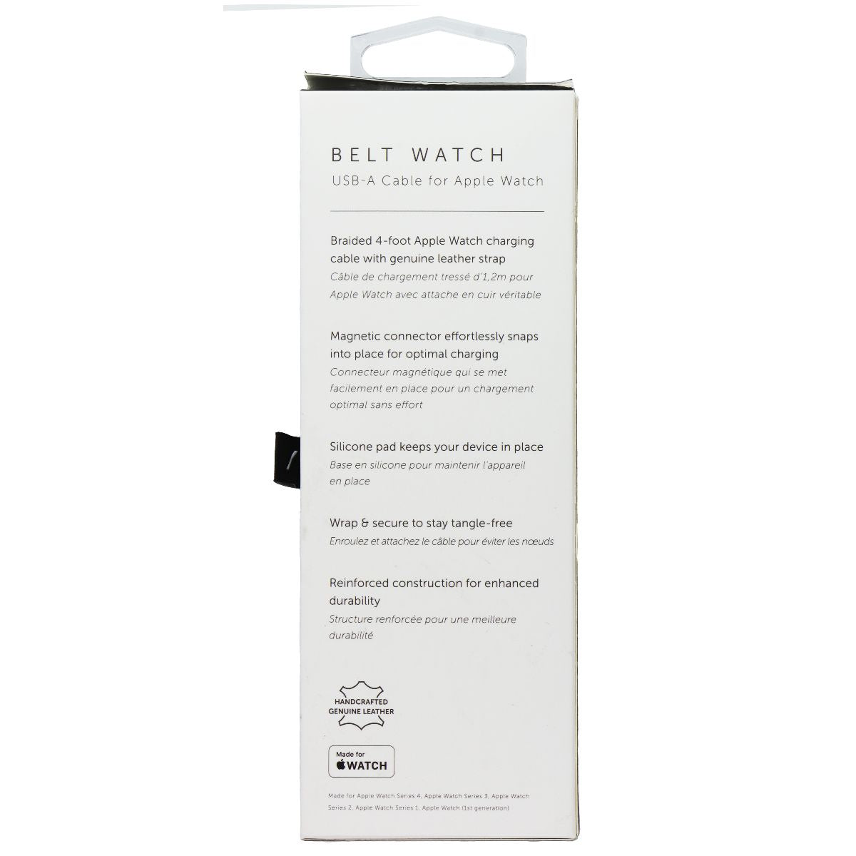 Native Union 4-Ft Belt Watch USB Magnetic Charger for Apple Watches - Zebra Smart Watch Accessories - Chargers & Docking Stations Native Union - Simple Cell Bulk Wholesale Pricing - USA Seller