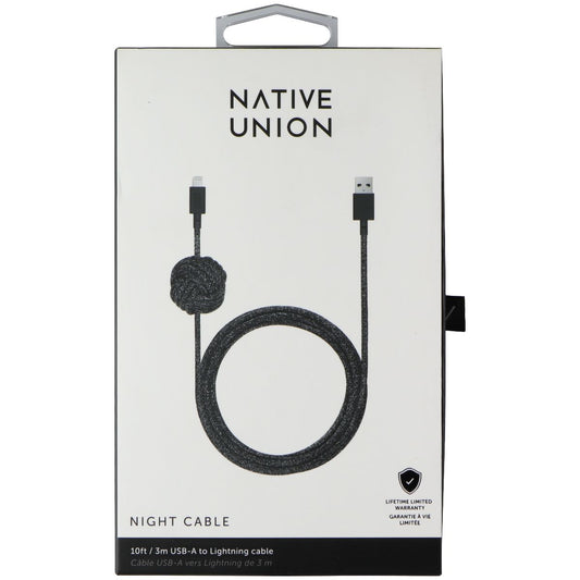 Native Union Night Cable USB-A to Lightning 8-Pin 10FT Cable - Cosmos Cell Phone - Cables & Adapters Native Union    - Simple Cell Bulk Wholesale Pricing - USA Seller