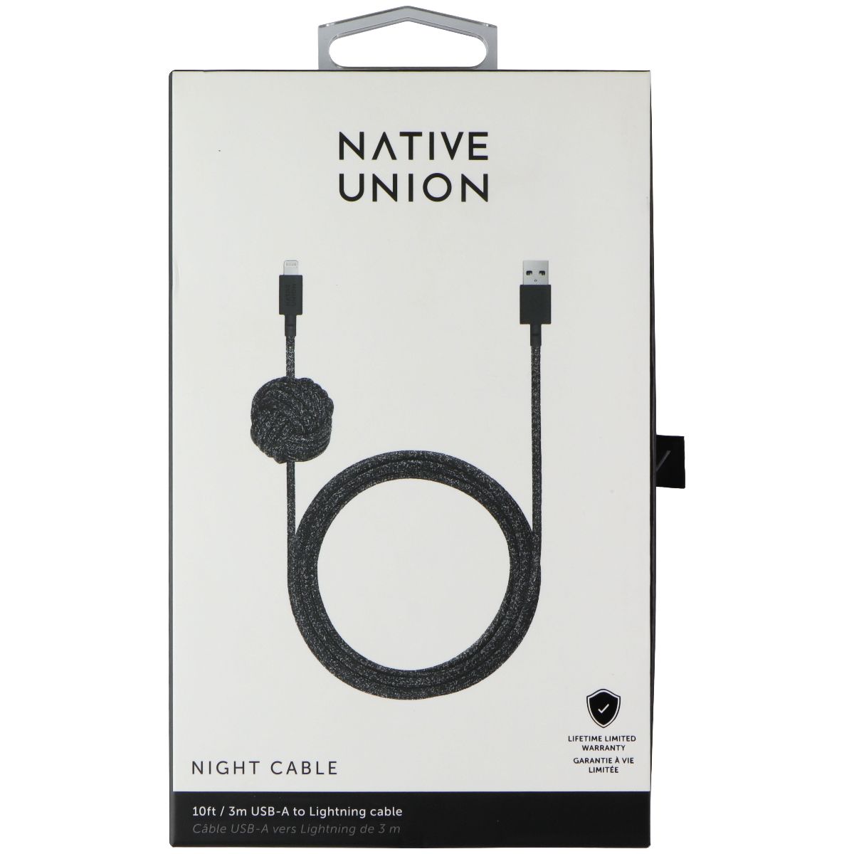 Native Union Night Cable USB-A to Lightning 8-Pin 10FT Cable - Cosmos